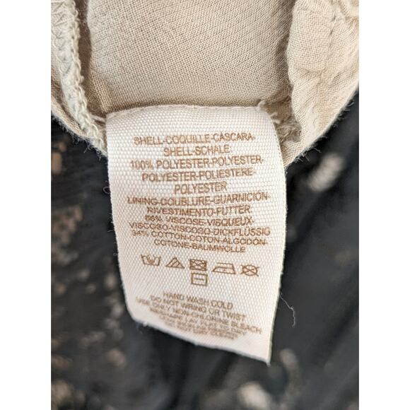 Free People Dress Rocco Floral Lace Boho Victorian Cottagecore Black Size 2 - Picture 8 of 12